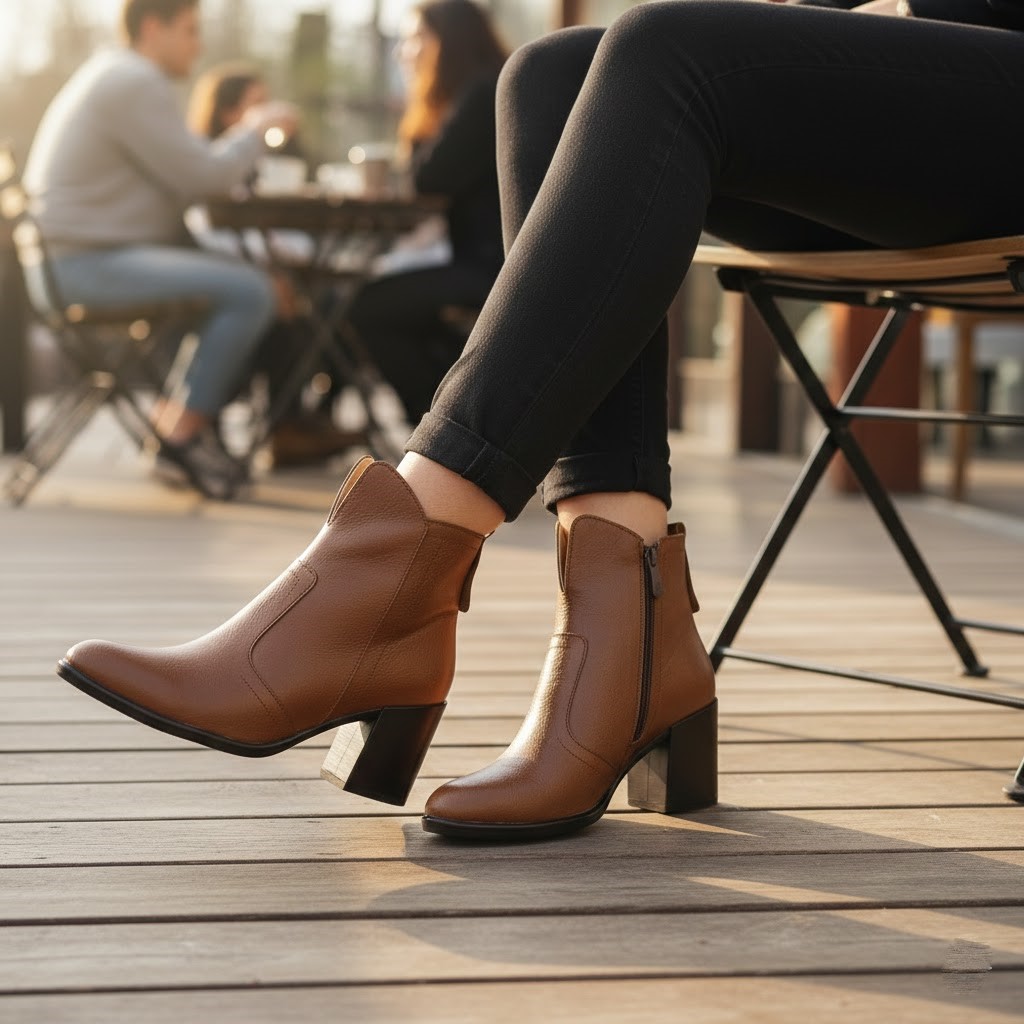 خرید آنلاین نیم بوت زنانه جزیره مدل وی کد 15